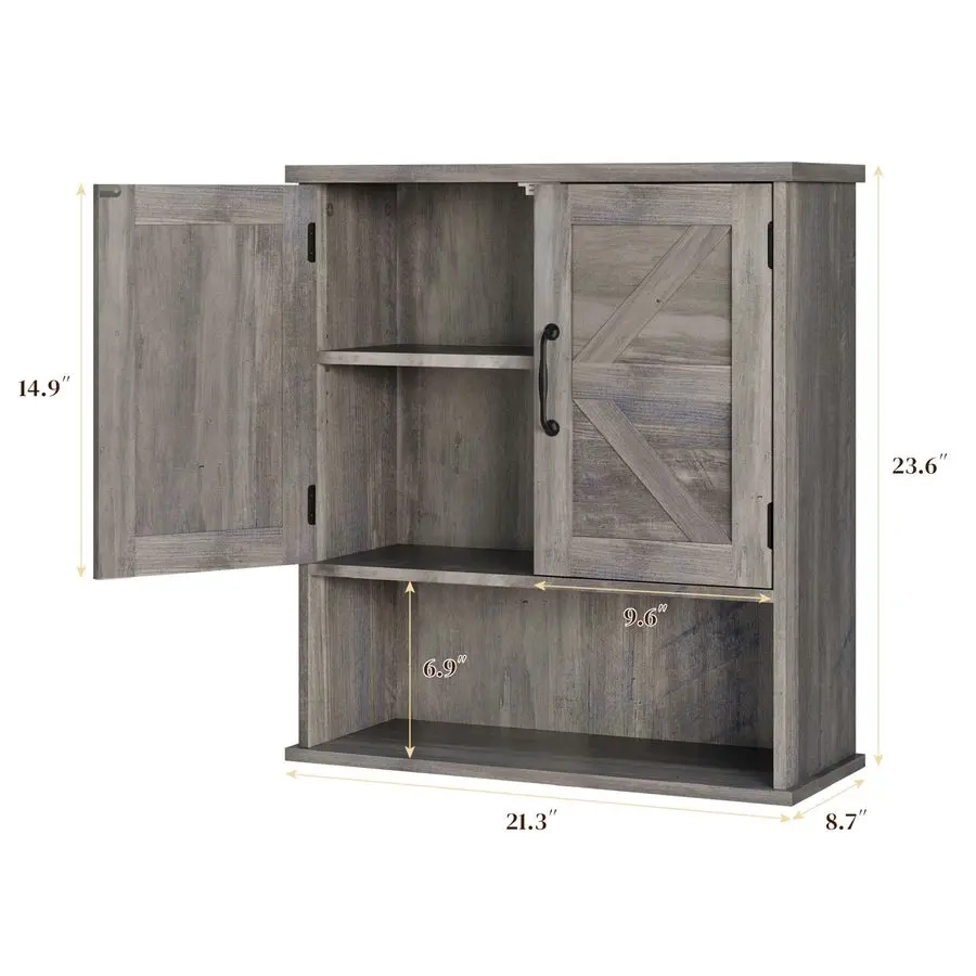Farmhouse Wall Bathroom Cabinet - Image 2